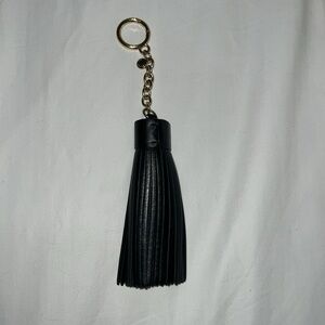 Michael Kors leather bag charm tassel